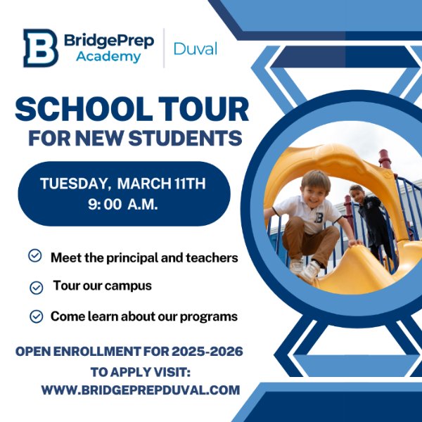 School Tour for New Families 9:00 a.m.